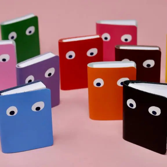 Ark Colour Design Leather Googly Eye Mini Notebooks