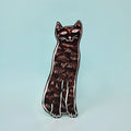 Ark Colour Design Leather Bookmark: Cat