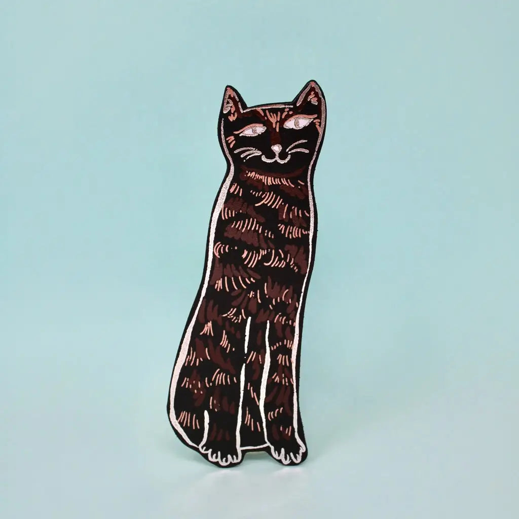 Ark Colour Design Leather Bookmark: Cat
