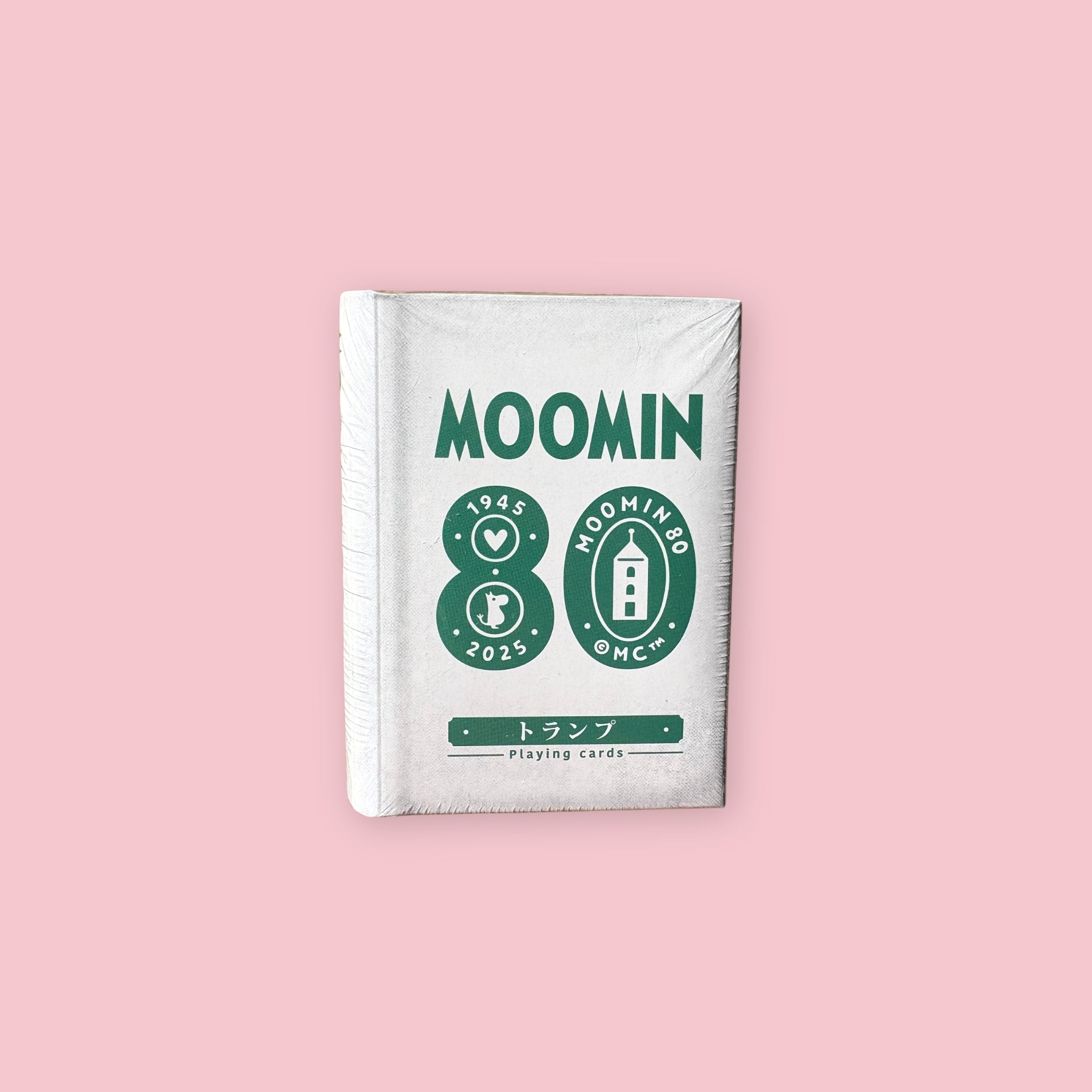 Ensky Moomin 80th anniversary playing cards in antique-style book-shaped box, officially licensed, Made in Japan