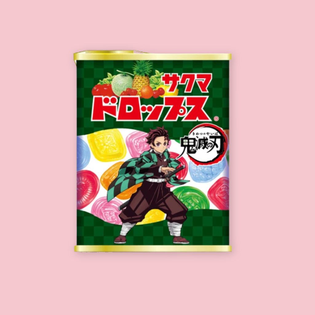 Sakuma Drops Demon Slayer limited edition candy tin with character design, officially licensed, 71g, Made in Japan