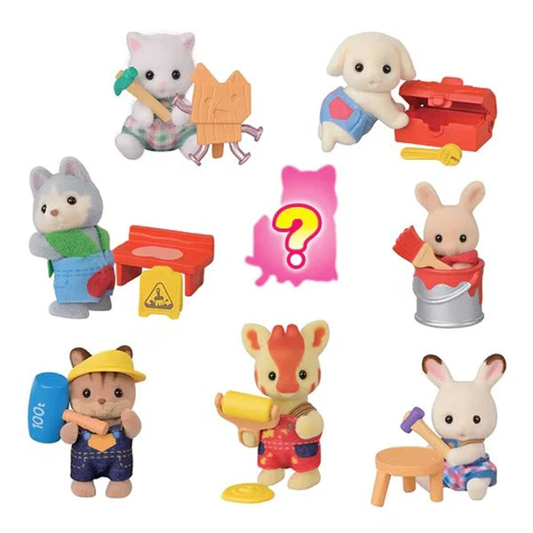 Sylvanian Families Baby Crafting Series blind bag containing 1 of 8 characters including mystery.