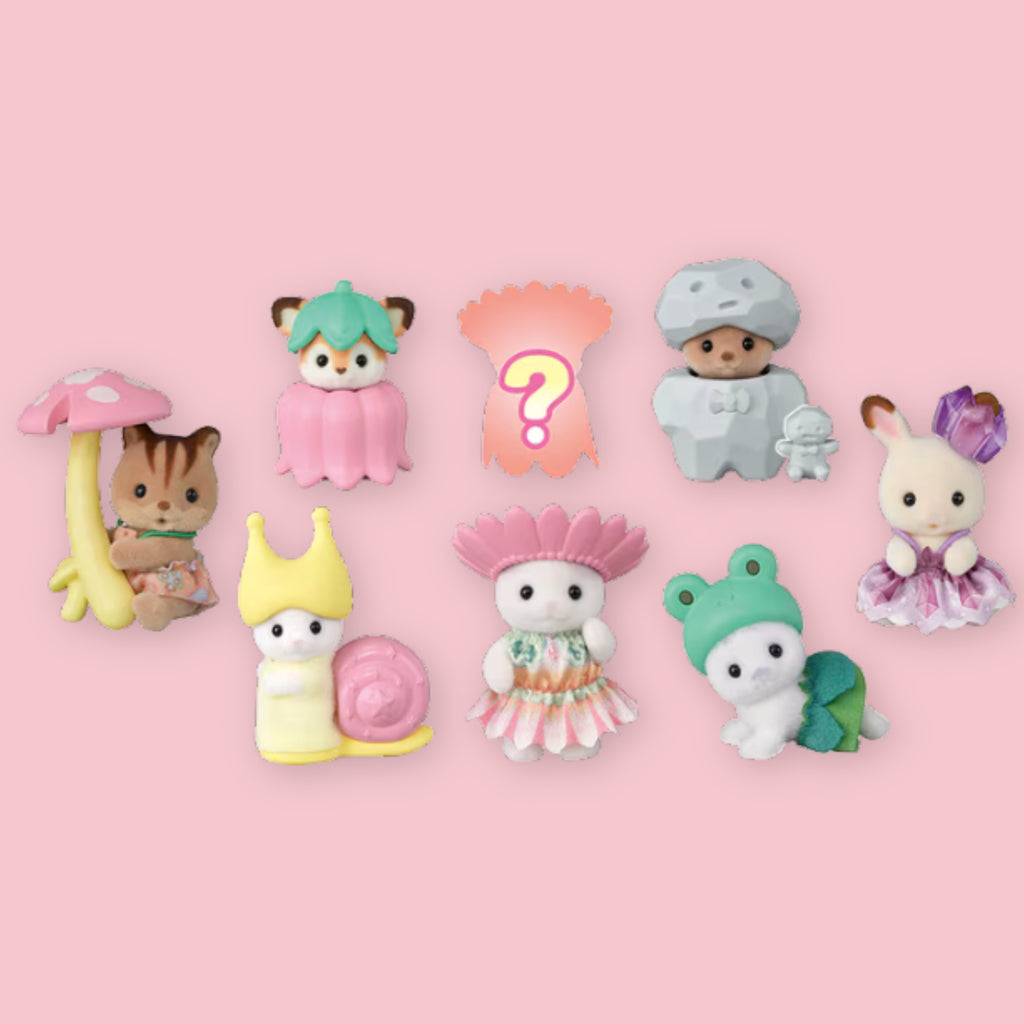 Sylvanian Families Baby Forest Friends Series blind bag containing 1 of 8 characters including mystery.
